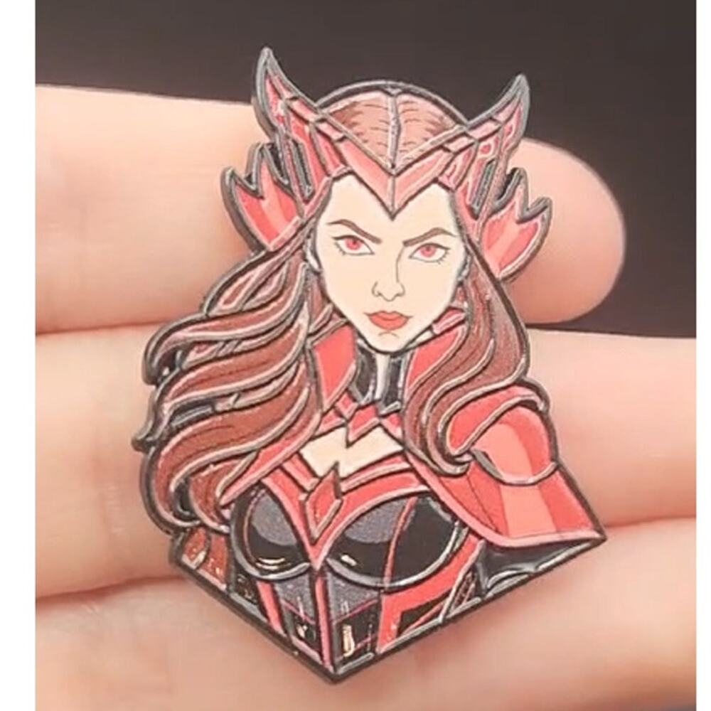 Scarlet Witch (Wanda Maximoff) Enamel Brooch Marvel Character